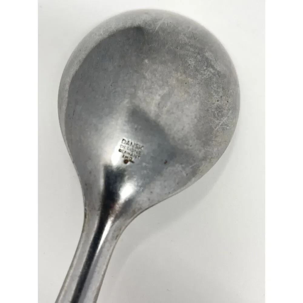 Dansk FJORD Serving Spoon Teak Handle Stainless Steel Germany 9.5” Vintage